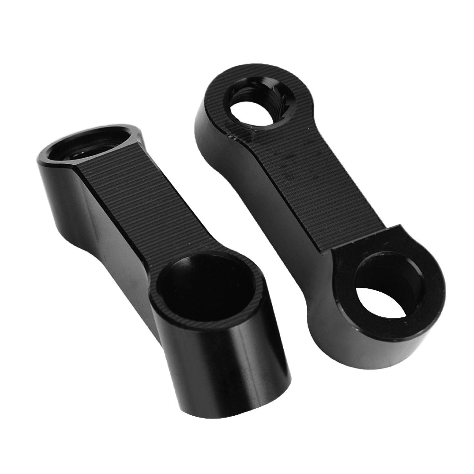 KIMISS 10mm & 8mm Motorcycle Mirror Adapter Kit - 2 Pcs Rearview Mirror Riser Mount Extender for Harley, Honda, Yamaha - Perfect for Customizing & Enhancing Visibility on Cruisers & Touring Bikes