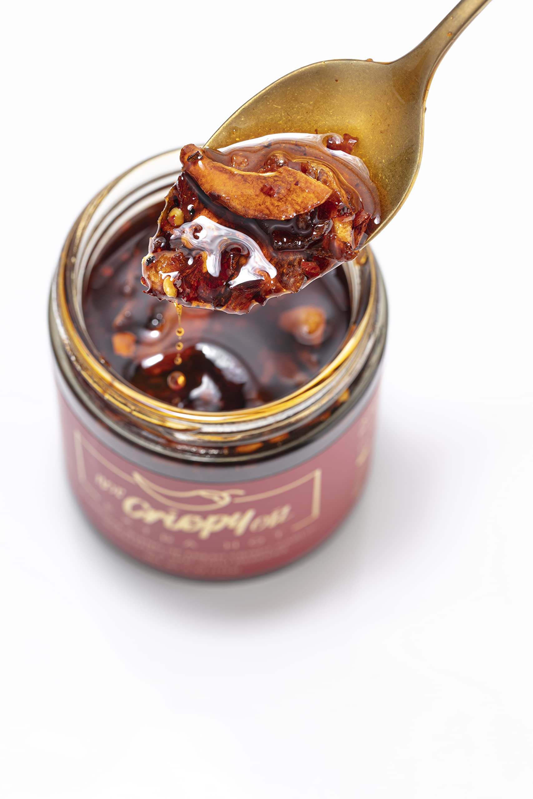 Crispy Garlic Chili Oil - Spicy Hot Sauce with Fried Shallots & Chili Peppers | Perfect for Noodles, Dumplings & Asian Cuisine