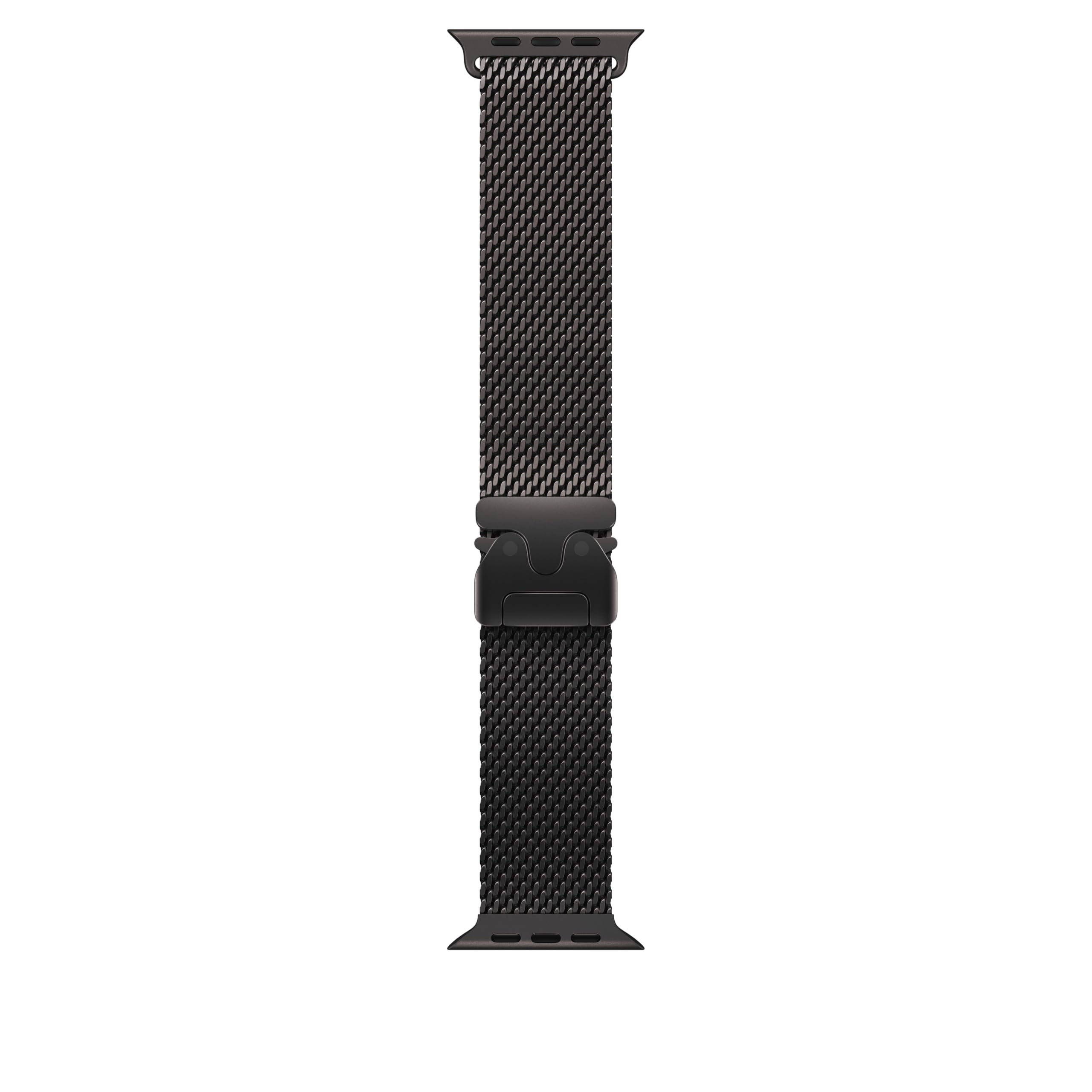 Premium Stainless Steel Apple Watch Band - Milanese Loop for 49mm Series 8/7/SE - Adjustable Magnetic Closure - Black - Medium Size | Perfect for Workouts, Business Meetings & Everyday Wear