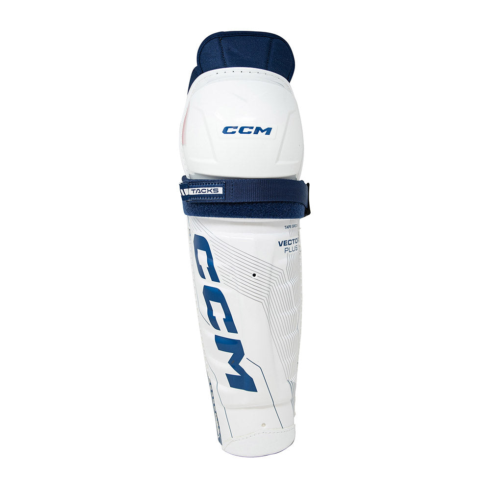 CCM Tacks Vector Plus 2024 Senior Ice Hockey Shin Guards - Protective Gear for Hockey Players - Perfect for Games & Practice