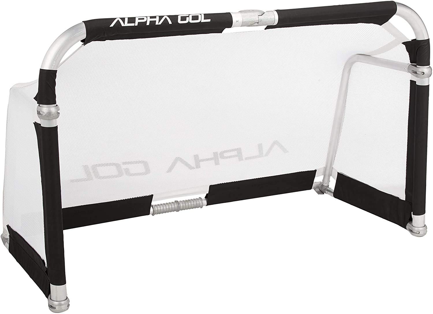 Alpha Goal - Portable Aluminum Folding Soccer Goal with Carry Bag - Perfect for Backyard Practice, Training & Youth Games