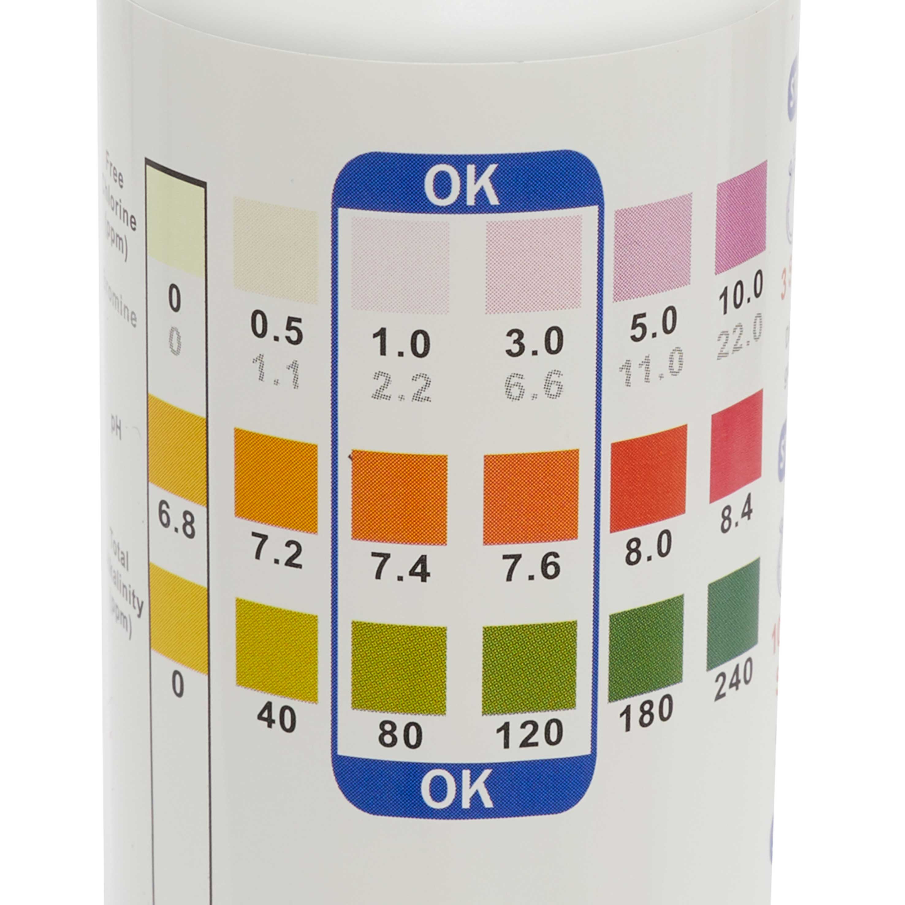3-in-1 Chlorine, PH & Alkalinity Test Strips - 100 Count Pool Water Testing Kit | Accurate & Fast Results for Swimming Pools, Hot Tubs & Spas