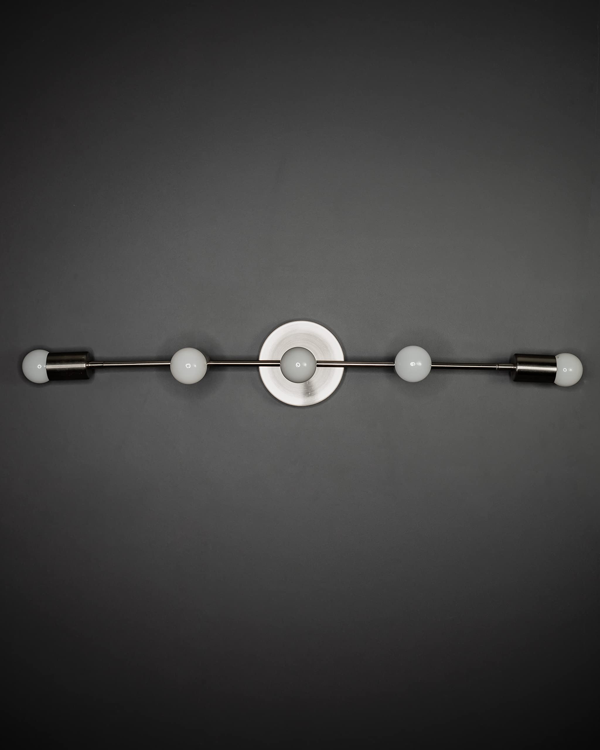 Artemis Modern 5-Light Wall Sconce - Mid Century Industrial Vanity Lighting for Bathroom, Bedroom & Hallway - Abstract Art Design Fixture with Adjustable Bulbs