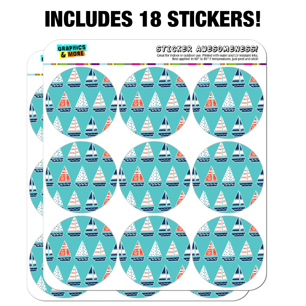 Cute Sailboat Pattern Planner Stickers - Scrapbooking, Bullet Journal, DIY Craft Decoration - Perfect for Calendars, Planners, and Scrapbooks