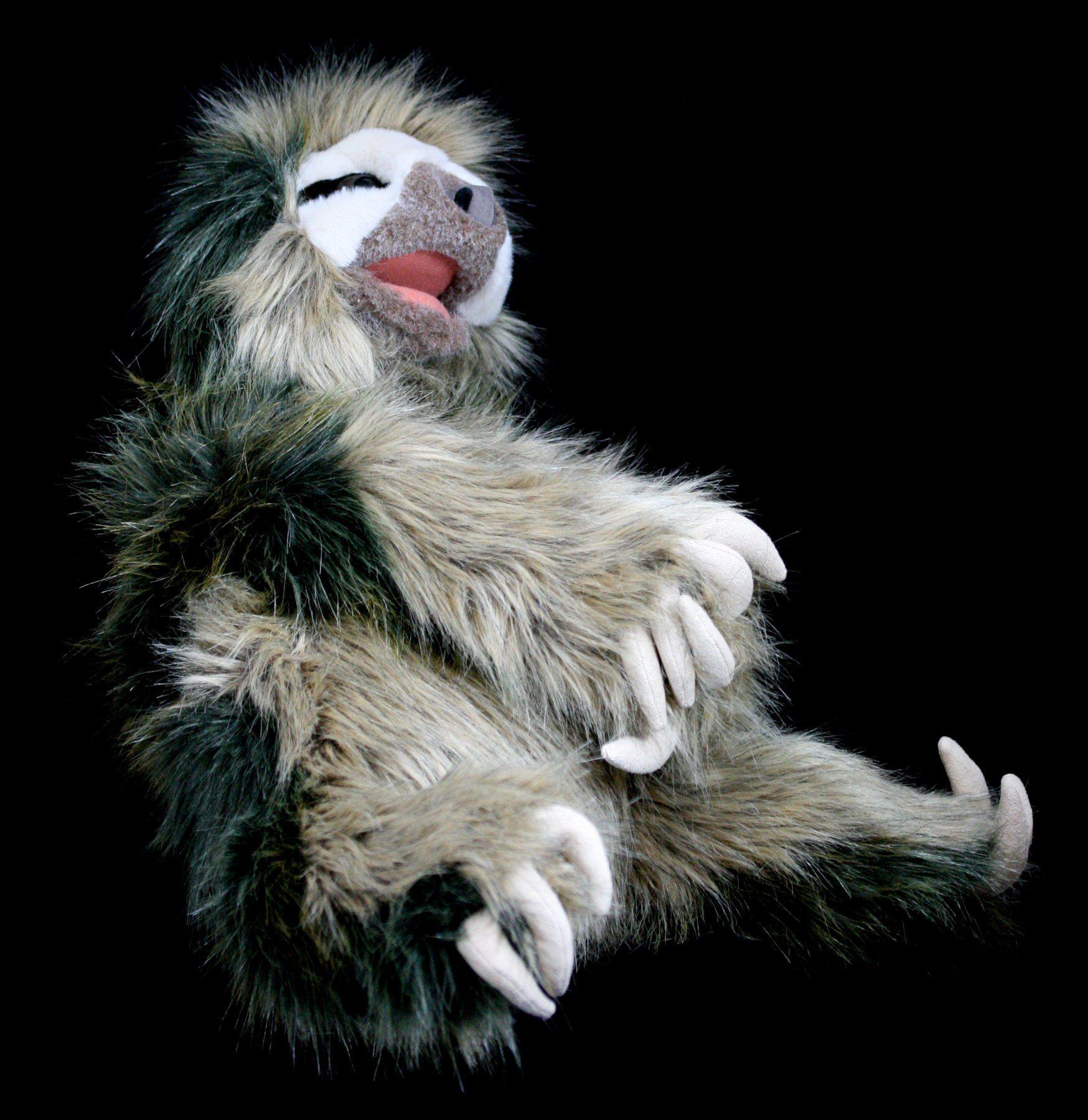 Three-Toed Sloth Hand Puppet - Soft Plush Animal Toy for Kids, Storytelling & Classroom Activities | Perfect for Imaginative Play, Birthday Gifts & Educational Fun