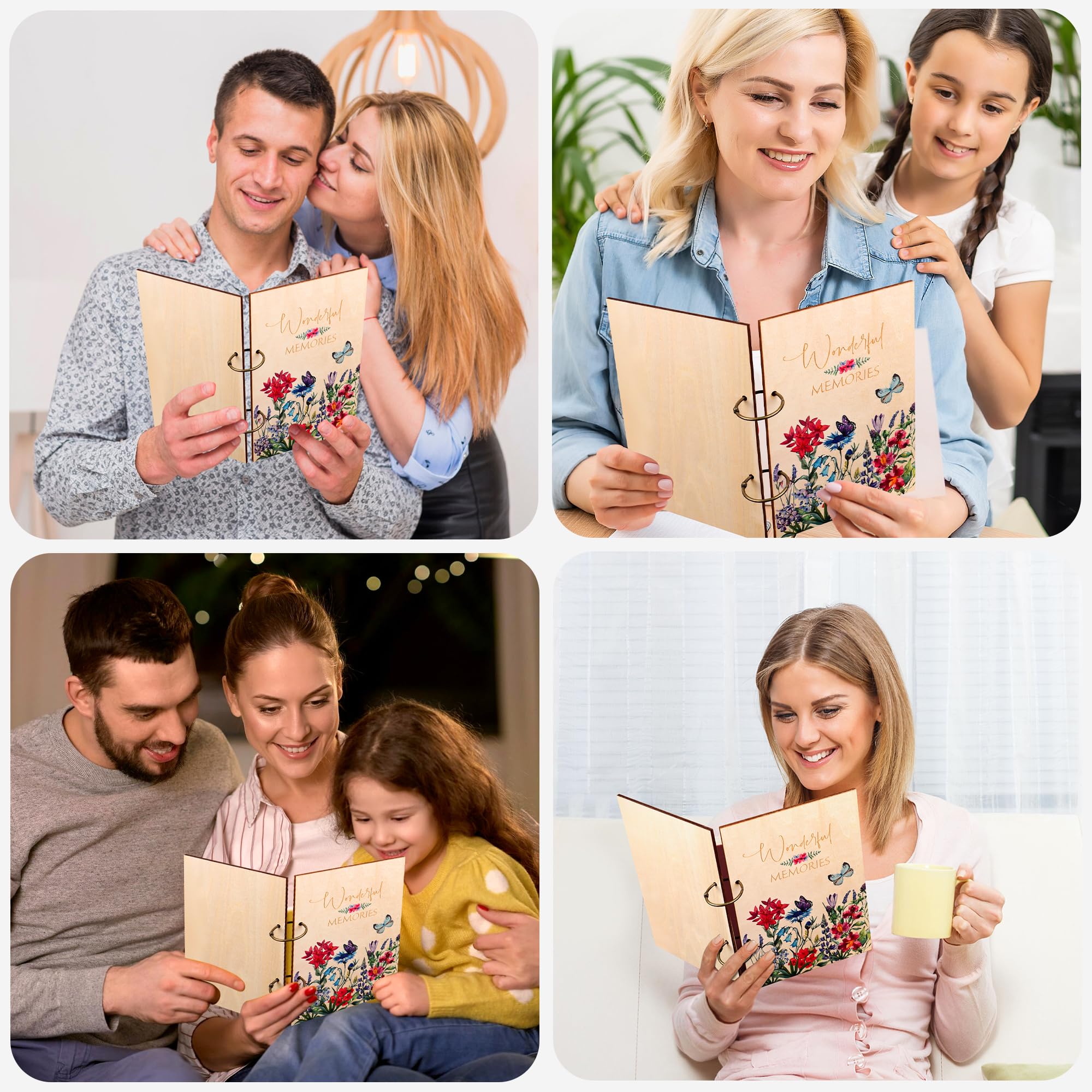 Gift Card Organizer Book with Metal Buckles - 6.3 x 9.5 Inch Greeting Card Holder for Holiday & Birthday Cards - Perfect for Storing, Organizing & Preserving Special Memories (Home, Office, Gift Use)