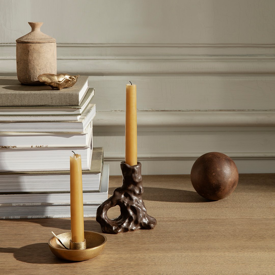 Elegant Bowl Candle Holder - Single Piece for Home Decor, Table Centerpiece, Wedding & Romantic Dinner Ambiance