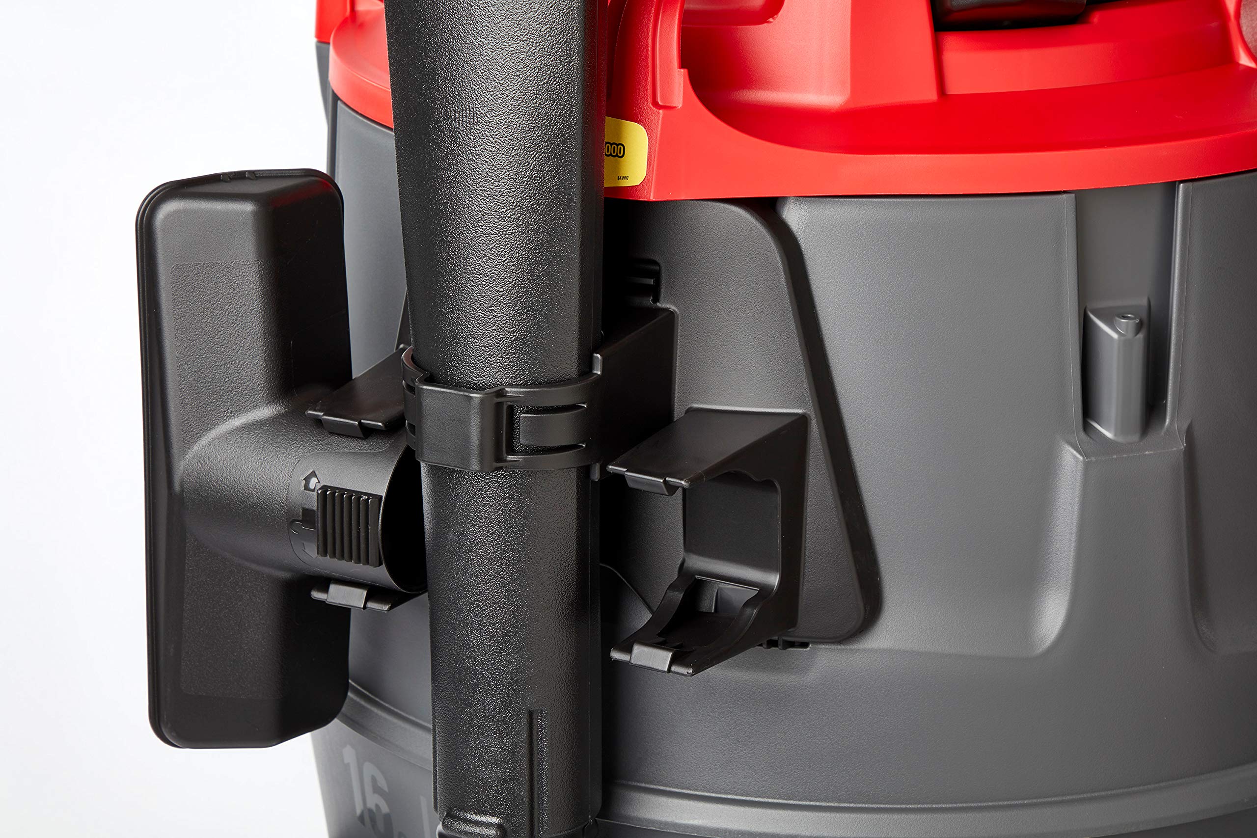 RIDGID 62723 16-Gallon Wet/Dry Vacuum Cleaner - Heavy Duty Shop Vac with Powerful Suction, Dark Gray & Red - Ideal for Garage, Workshop, and Home Cleaning