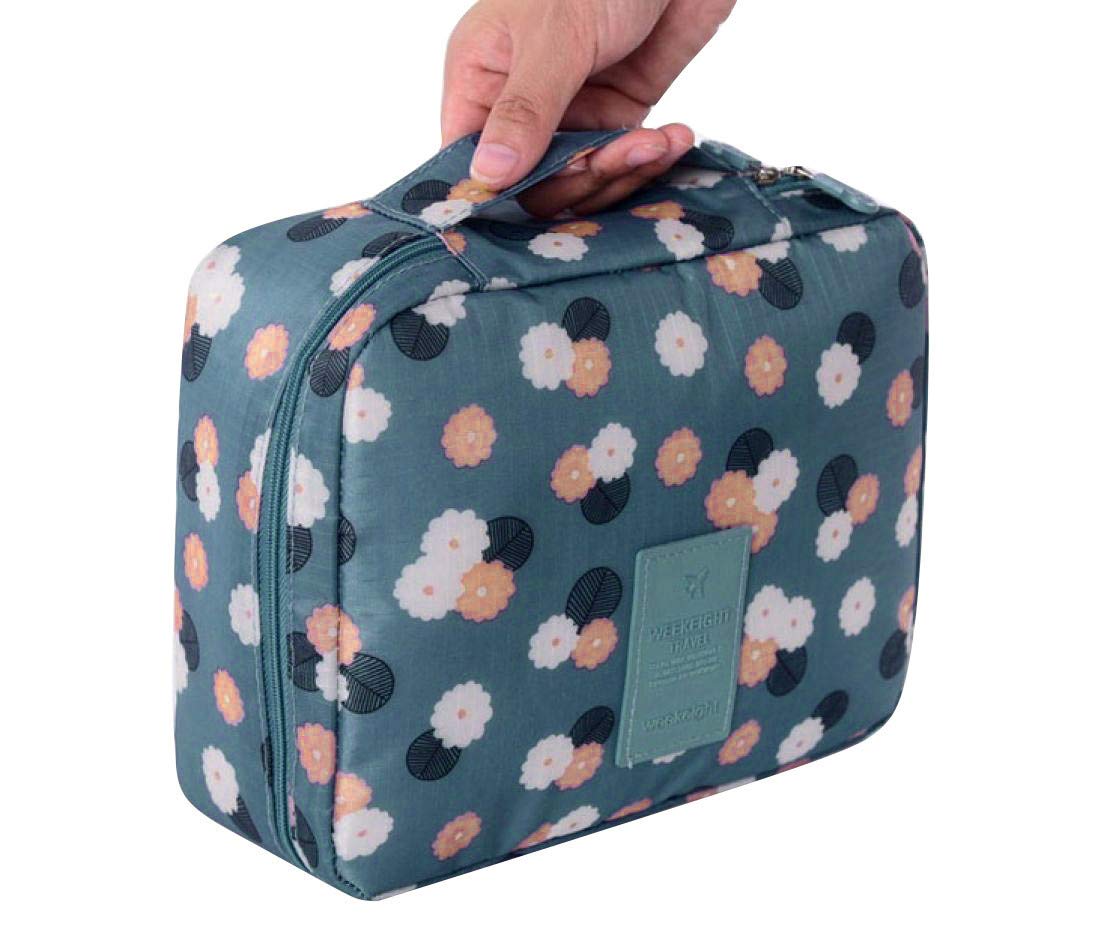 Waterproof Travel Cosmetic Bag Organizer - Portable Makeup Toiletry Case for Women, Hanging Storage Pouch with Multiple Compartments (Perfect for Airplane Carry-on, Gym, Beach & Vacation Essentials)