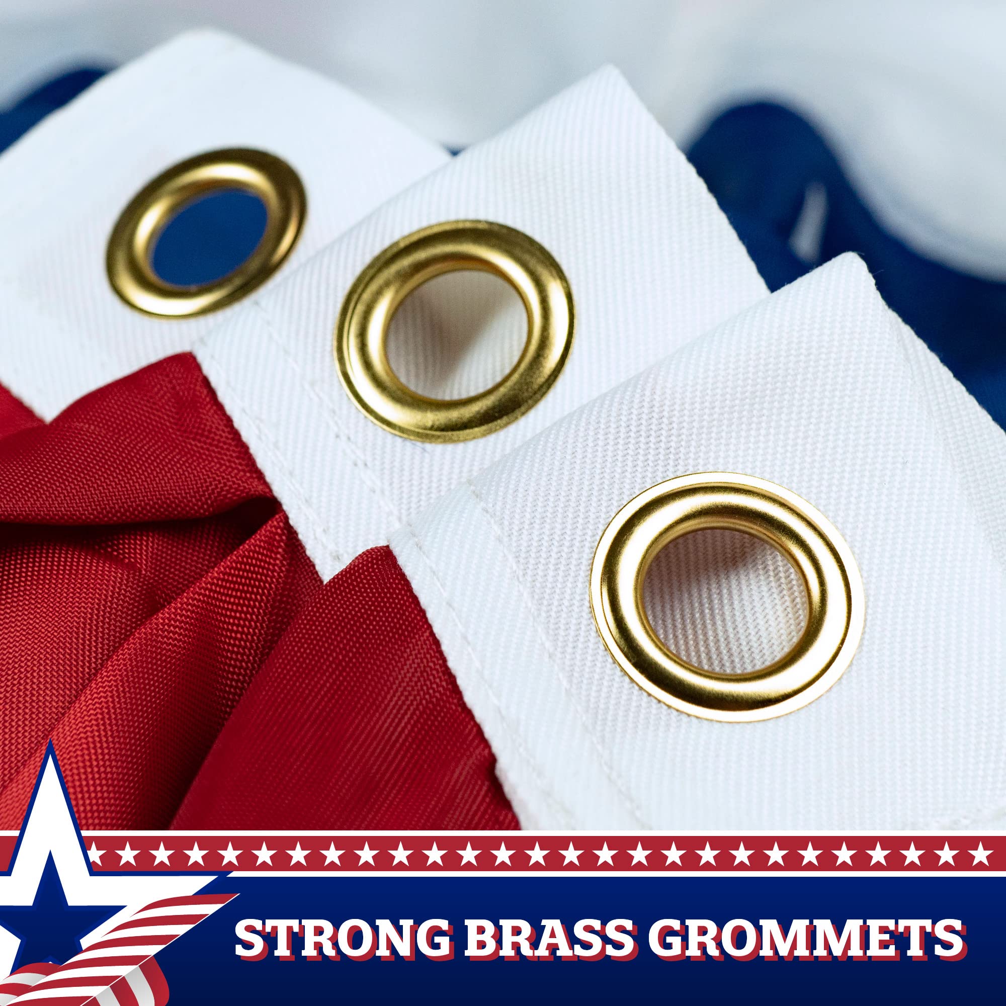 G128 – 10 Pack: 1.5x3 Feet American USA Pleated Fan Flags - Patriotic Stars & Stripes Bunting Decorations with Canvas Header & Brass Grommets (150D Printed) - Perfect for 4th of July, Memorial Day, Labor Day & Patriotic Party Decorations
