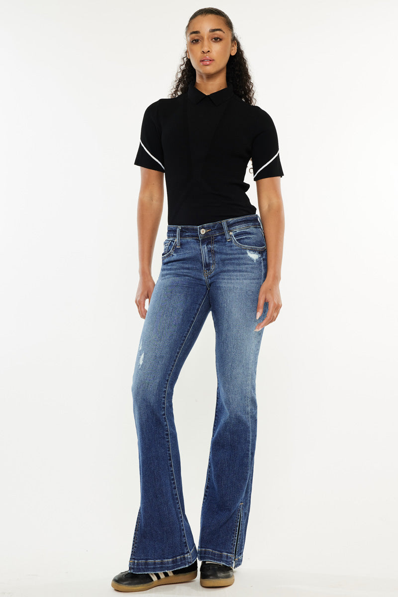 Brea Low Rise Bootcut Jeans for Women - Stretch Denim Pants, Flared Leg Fit, Comfortable Casual Wear - Perfect for Office, Dating & Night Out