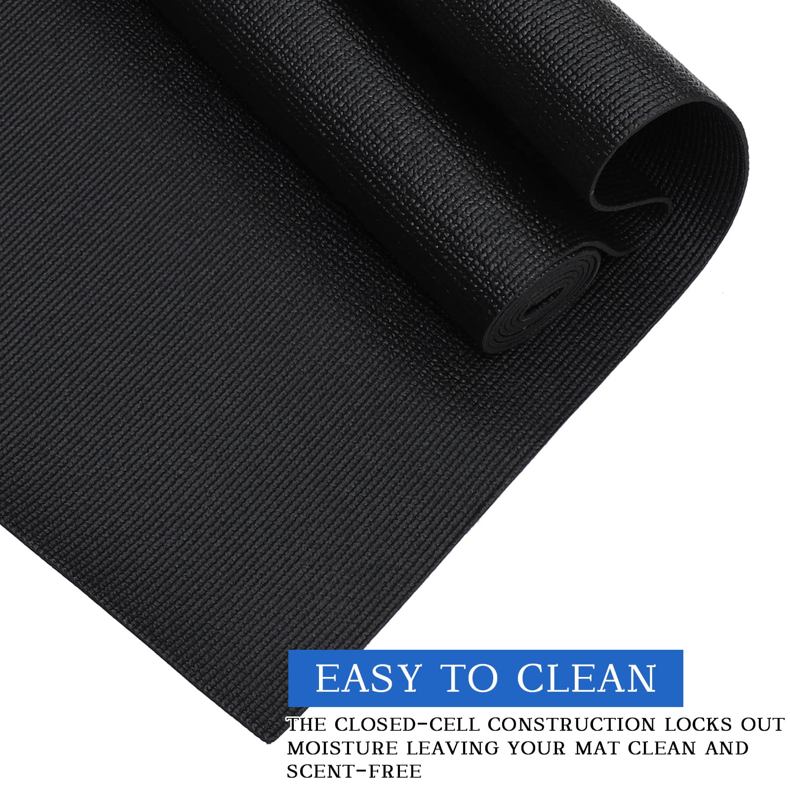Yilloog 20-Piece Non-Slip Yoga Mat Set with Carrying Strap - 72 x 24 Inch Exercise Mat for Women, Gym & Home Workouts - Perfect for Yoga, Pilates, Fitness Training and Home Exercise