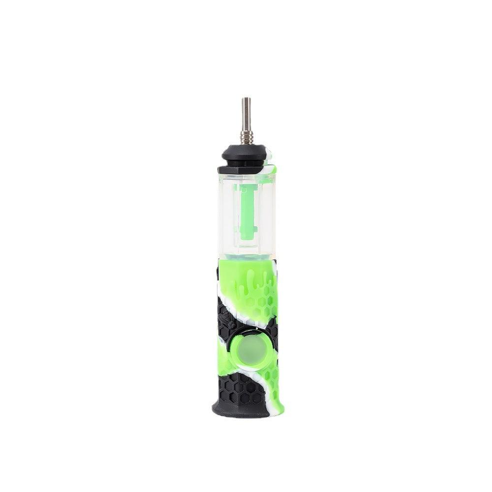 Premium Silicone Nectar Collector with Titanium Tip - Multi-Color, Durable & Lightweight Wax Concentrate Kit for Dabbing - Perfect for Travel, Home Use & On-the-Go Sessions