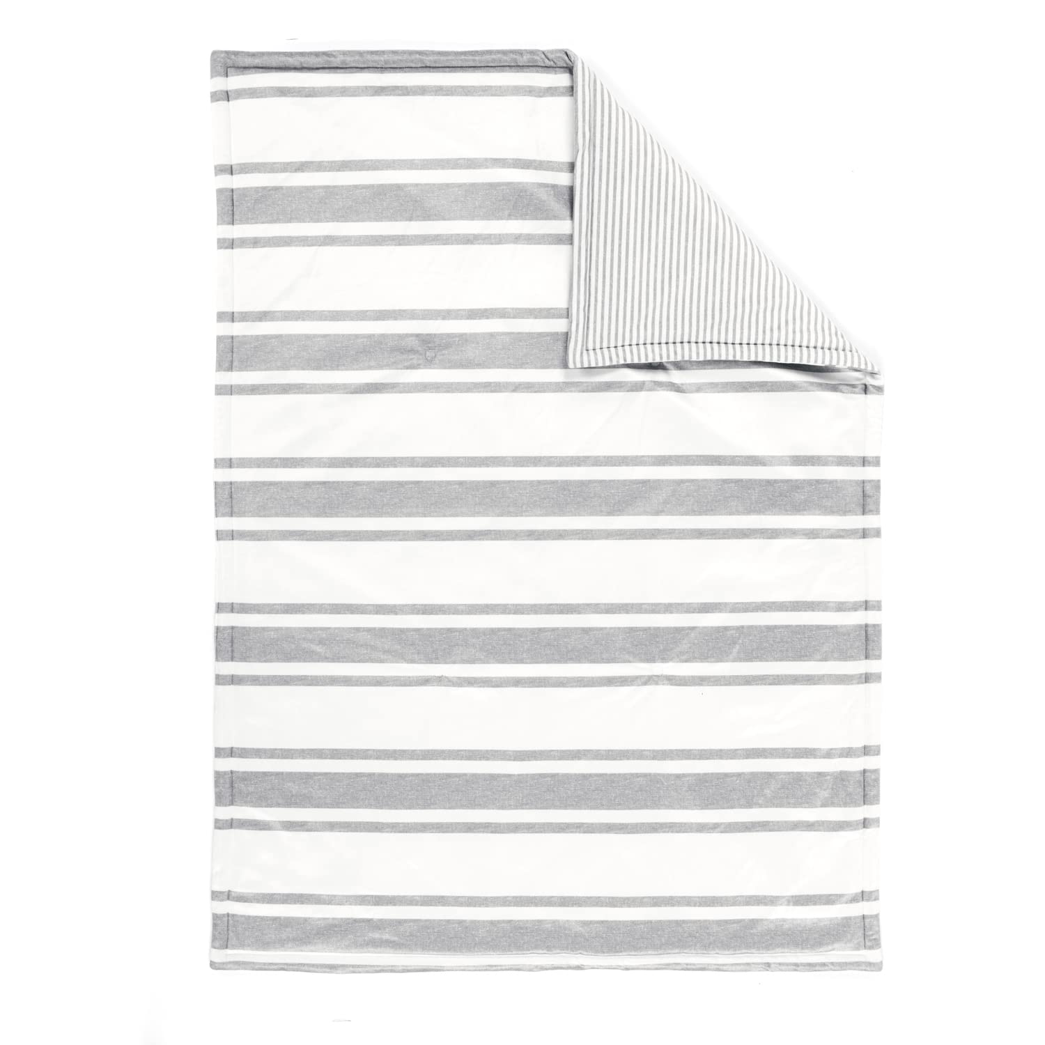 Lush Decor Reversible Baby Blanket - Soft & Plush Farmhouse Stripe Nursery Blanket 36