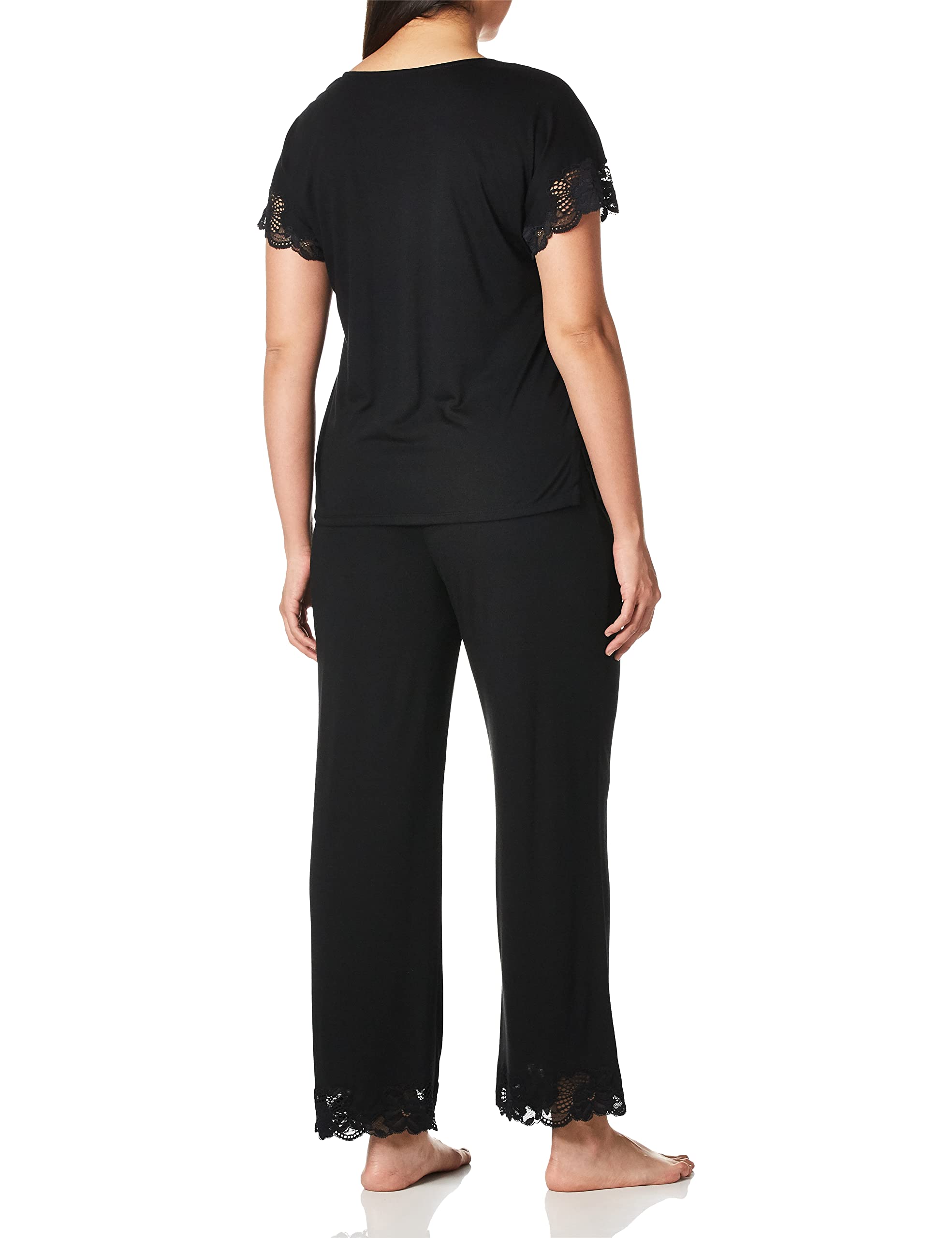 Natori Women's Plus Size Zen Floral Short Sleeve Pajama Set - Soft Cotton Sleepwear for Comfortable Nights, Lounge Wear & Relaxation at Home