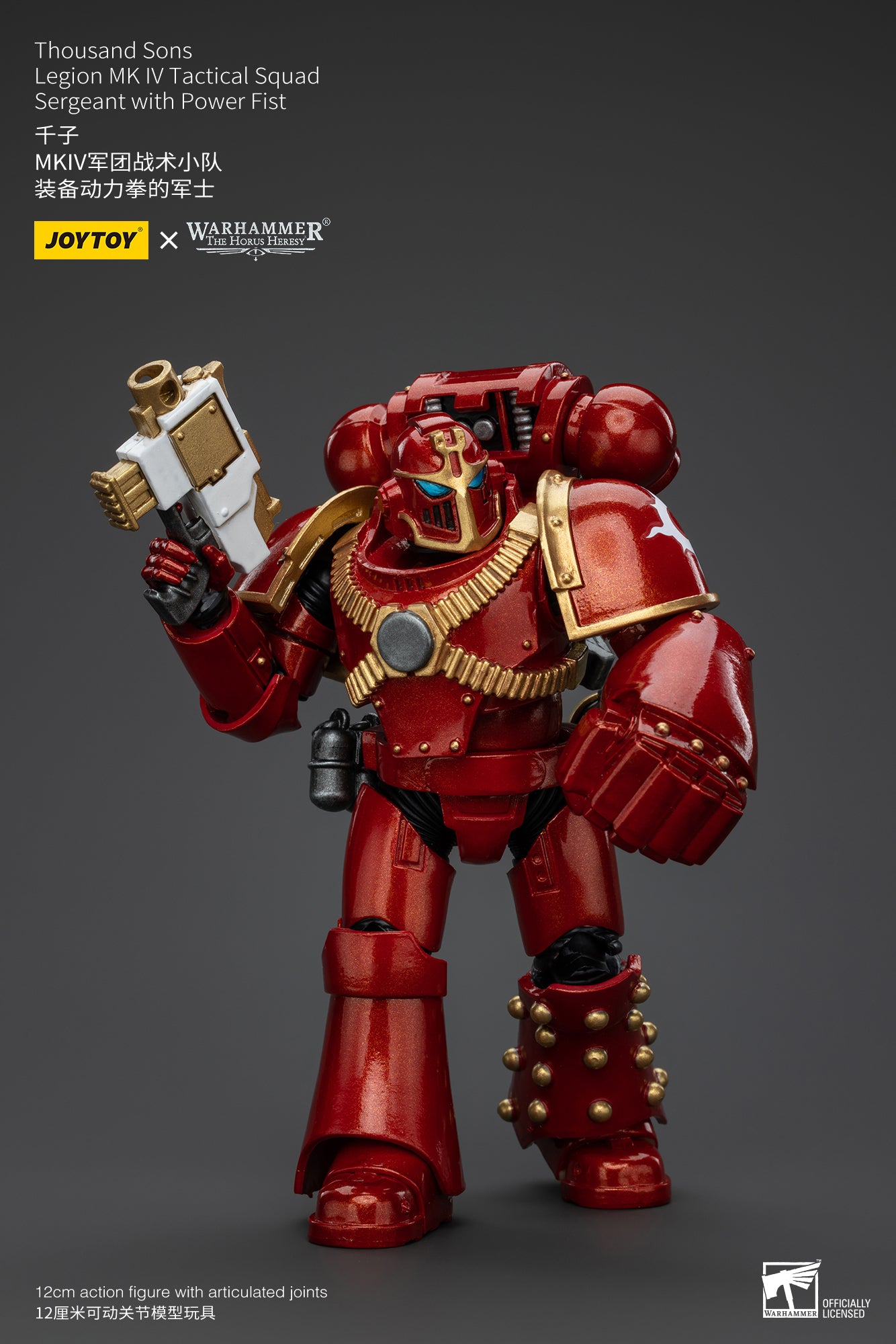 JOYTOY 1/18 Scale Warhammer The Horus Heresy Thousand Sons Legion MK IV Tactical Squad Action Figure - Collectible Model for Display, Gaming & Warhammer 40K Fans