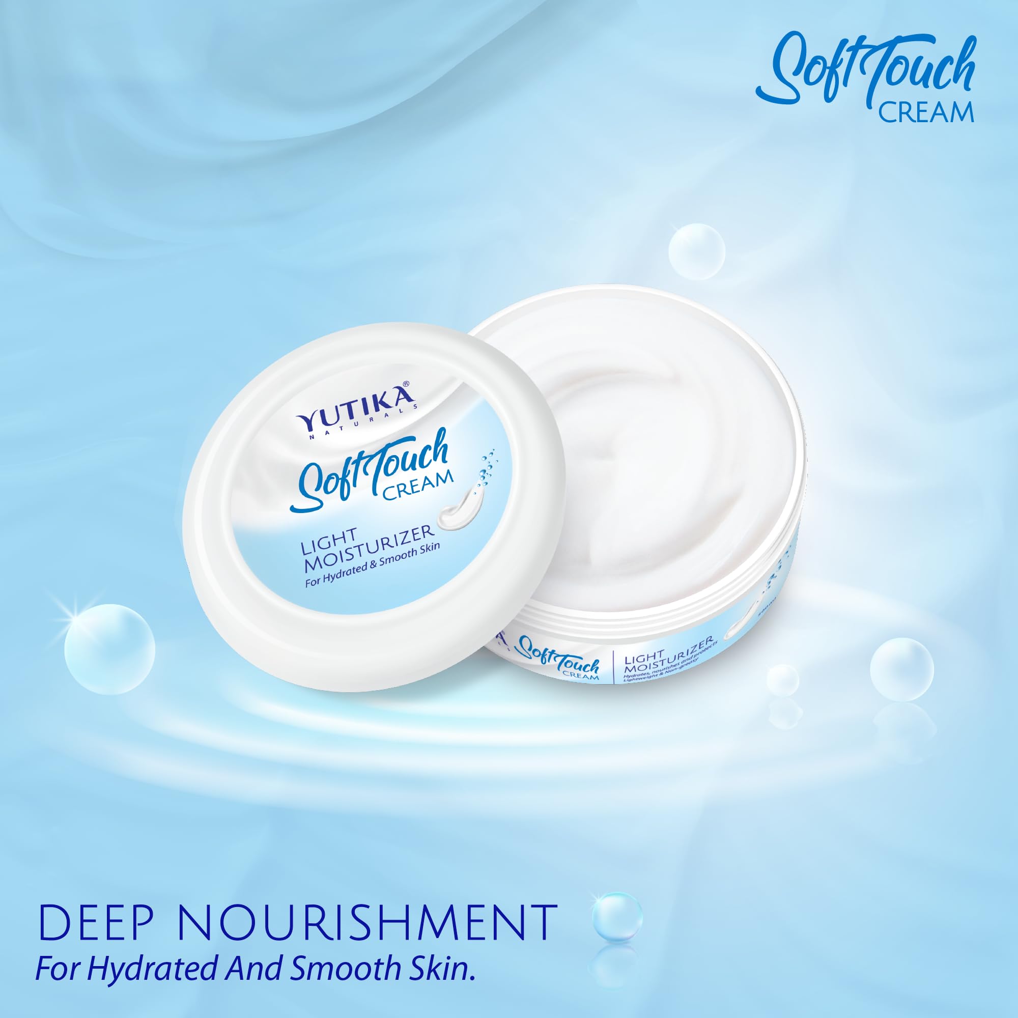 Yuthika Almond Body Lotion 300ml with Moisturizing Cream 100ml - Nourishing Dry Skin Care for Face, Hands & Body - Hydrating Winter Lotion with Non-Greasy Formula | Perfect for Daily Moisturizing, Cold Weather Protection & Nighttime Skin Repair