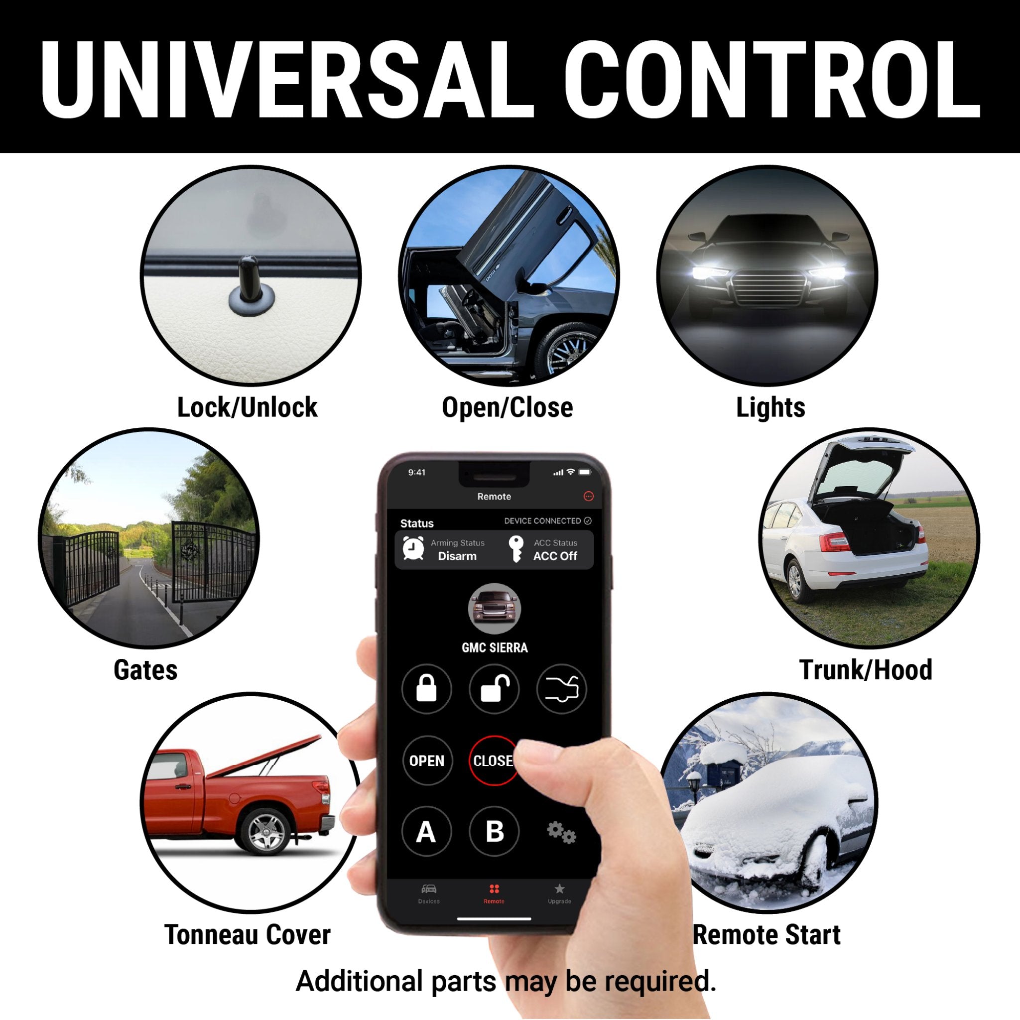 1904 Studebaker Model 9502 Billet Push Button Engine Start Kit - Keyless Entry Remote Start System with RFID Technology (No Keys Required) - Perfect for Classic Car Restoration & Modern Vehicle Upgrades