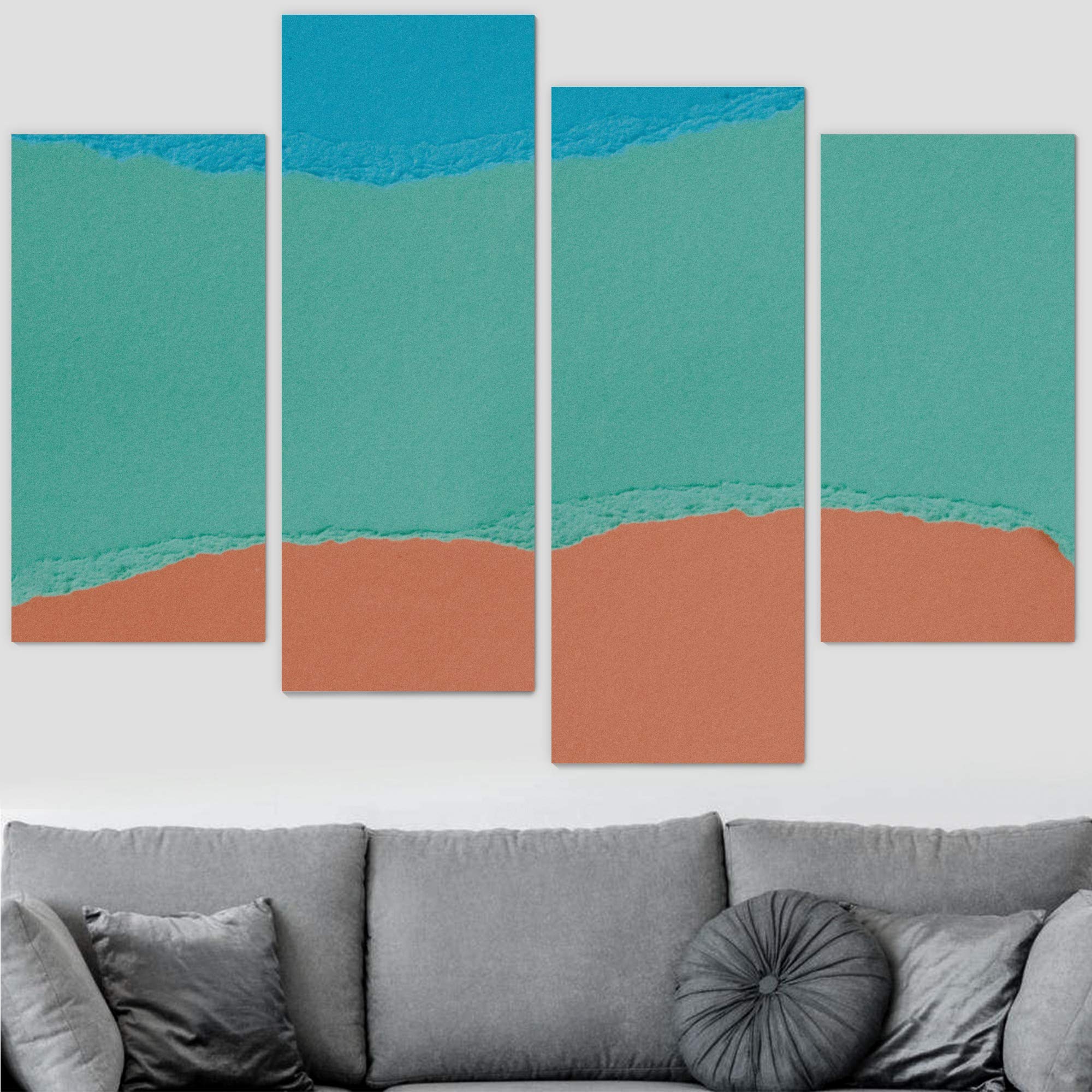 Abstract Colorful Geometric Canvas Wall Art - 48
