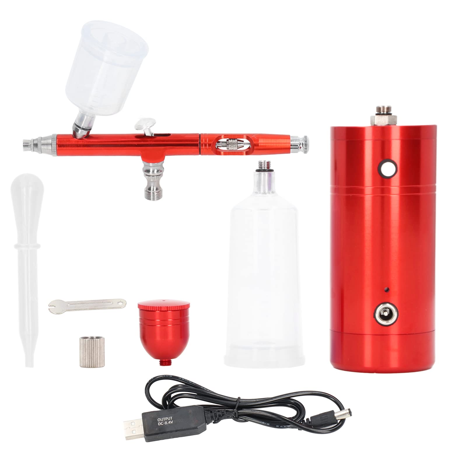 Rechargeable Cordless Airbrush Kit - Handheld Mini Spray Paint Gun for Tattoo, Model Painting, Cake Decoration | Perfect for DIY Crafts, Nail Art, and Home Decor Projects