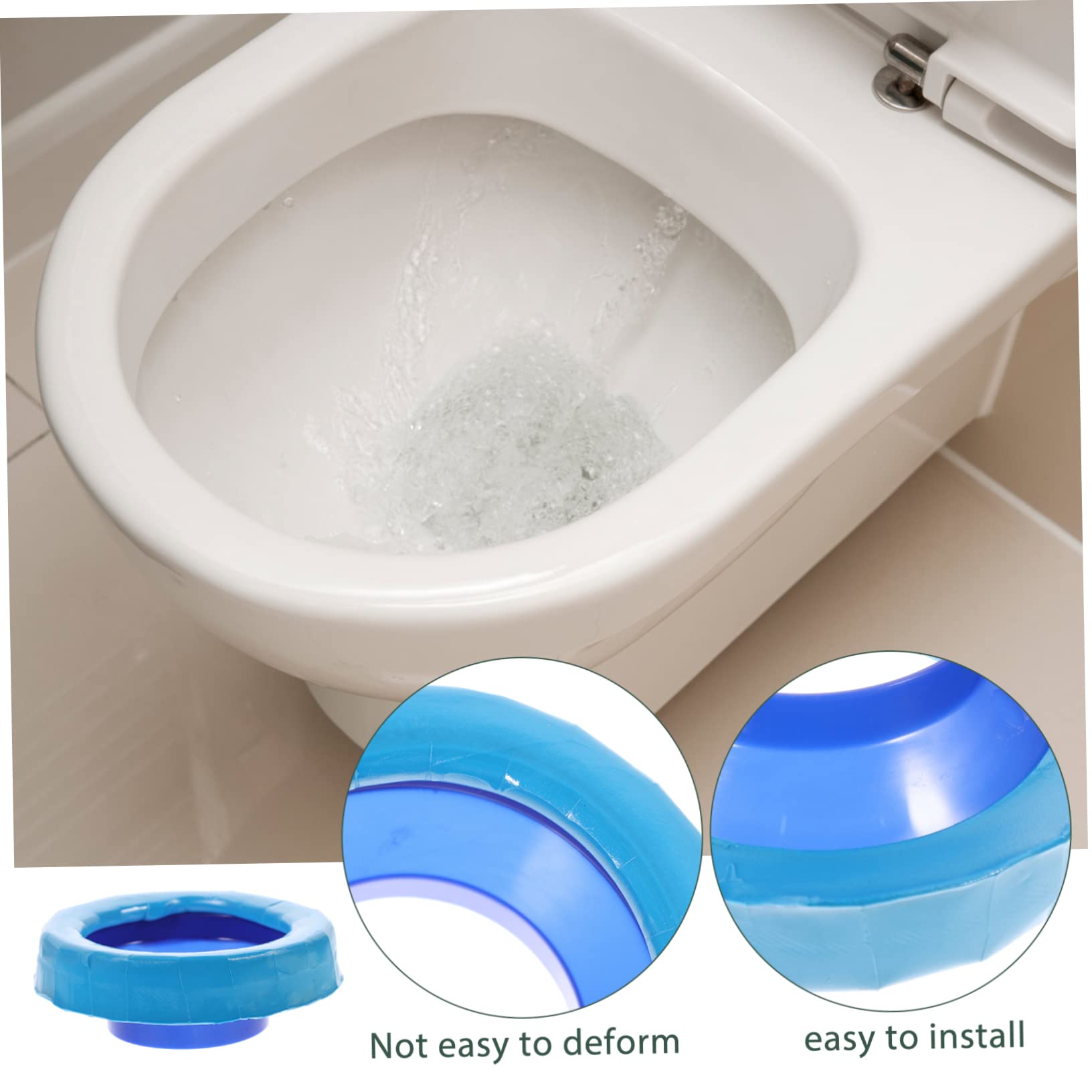 Gadpiparty 3-Pack Waxless Toilet Seal Rings - Leakproof Toilet Gasket with Sturdy Construction, Easy Installation for Bathroom & Plumbing Repairs | Perfect for Home Renovation & DIY Projects