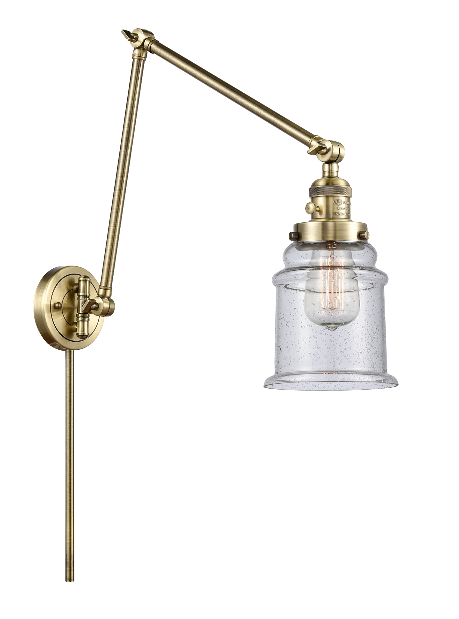 Franklin Restoration Collection LED Swing Arm Lamp - Adjustable Desk Light for Reading, Crafting & Office Work - Modern Task Lighting for Home & Office