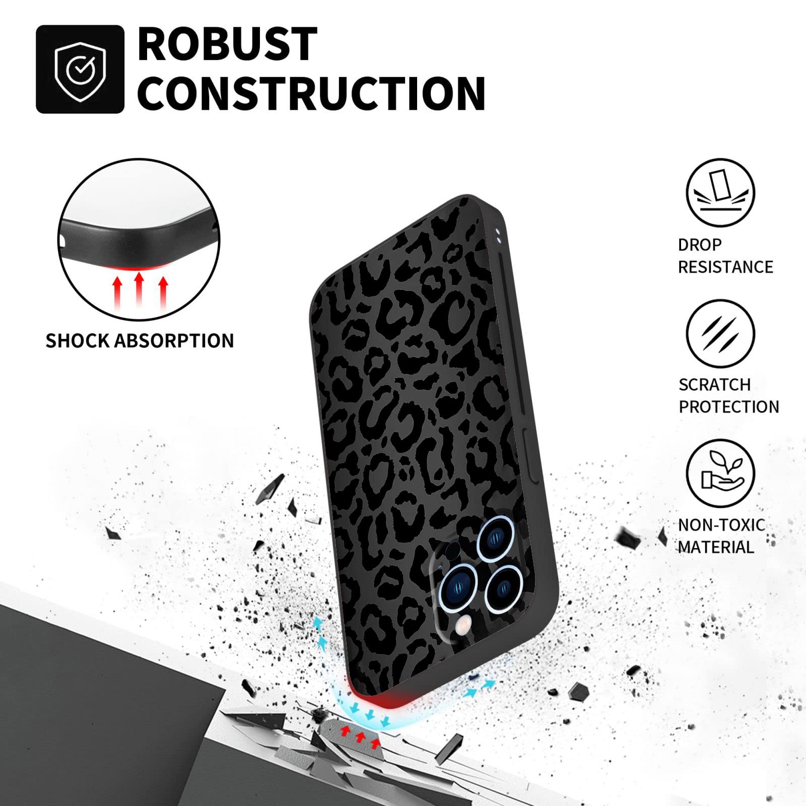 Luxury Leopard TPU Phone Case for iPhone 12 Pro Max 6.7 Inch - Fashion Protective Cover for Women, Girls | Cheetah Animal Skin Design | Perfect for Everyday Use, Travel & Gift Giving