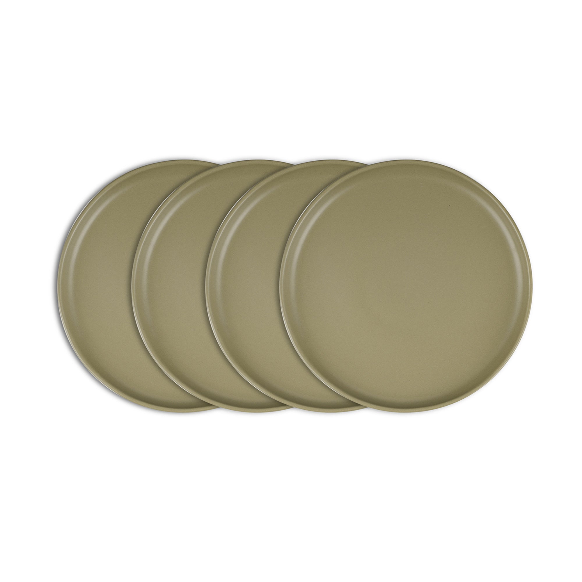 Tom Stoneware Salad Plate - Durable Olive Green Ceramic Dish for Salads, Appetizers & Desserts - Perfect for Dining, Entertaining & Everyday Use
