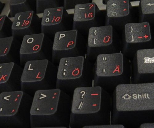 German Keyboard Labels - Transparent Background with Blue, Red, White or Yellow Lettering (Red) | Perfect for Laptop, PC & Mechanical Keyboards | Ideal for Gamers, Programmers & Multilingual Typists