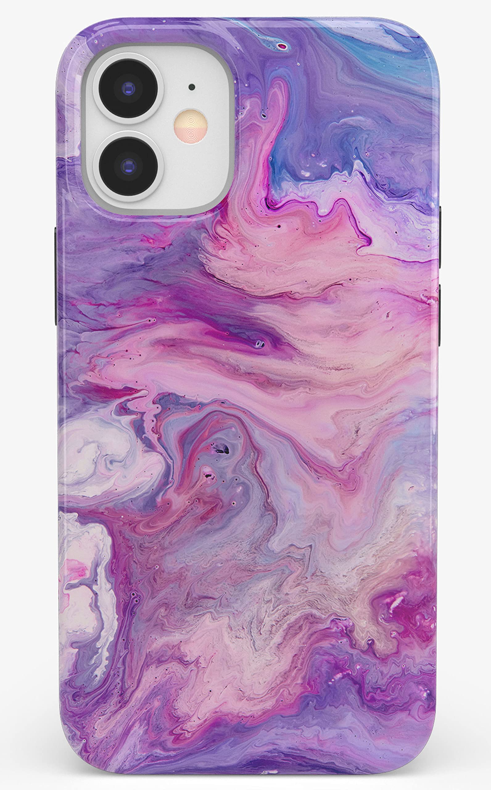 Casely iPhone 11 Case - Tie Dye Purple Marble Hard Shell Protective Cover | Slim Fit, Shockproof Design for iPhone 11 (2019) | Perfect for Everyday Use, Travel & Outdoor Activities