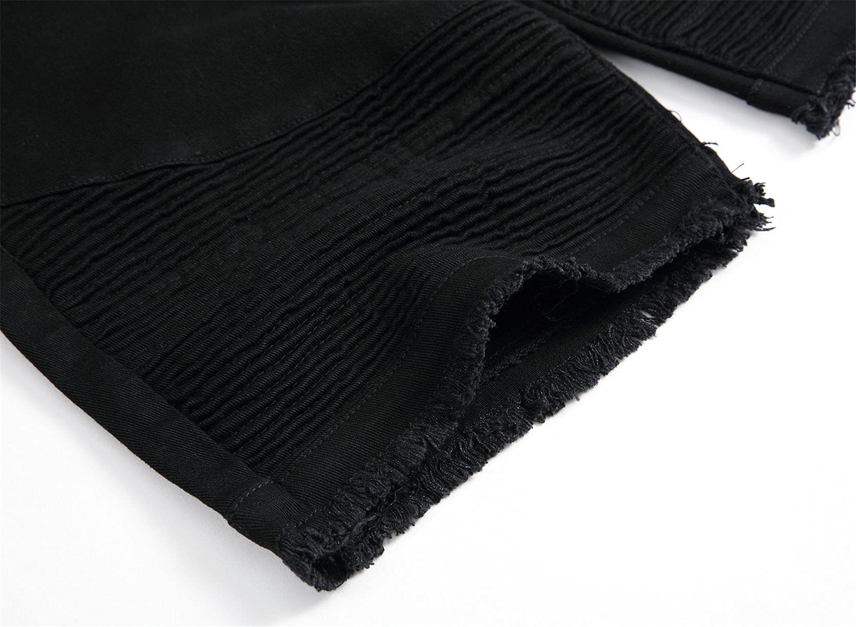 Men's Casual Distressed Denim Shorts - Classic Fit Ripped Short Jeans for Summer | Comfortable & Stylish (30, Black) | Perfect for Beach, Travel & Outdoor Activities