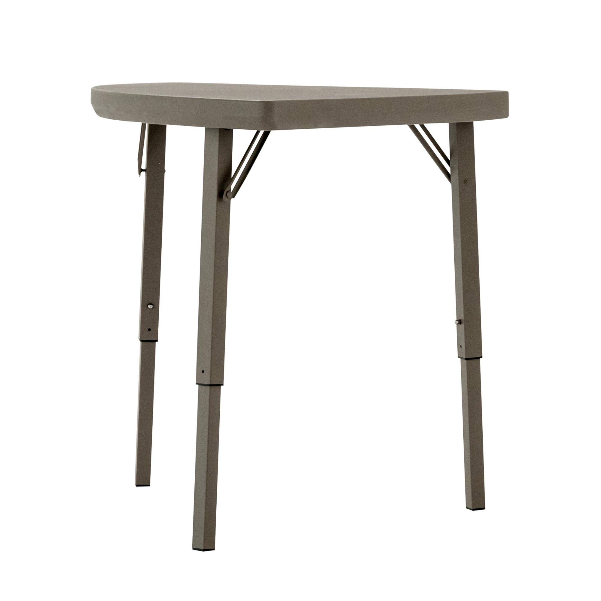 Premium Commercial Corner Angle Blow Mold Banquet Folding Table - Heavy Duty & Space Saving - 2 Pack (Brown) - Perfect for Events, Catering, Restaurants & Outdoor Gatherings