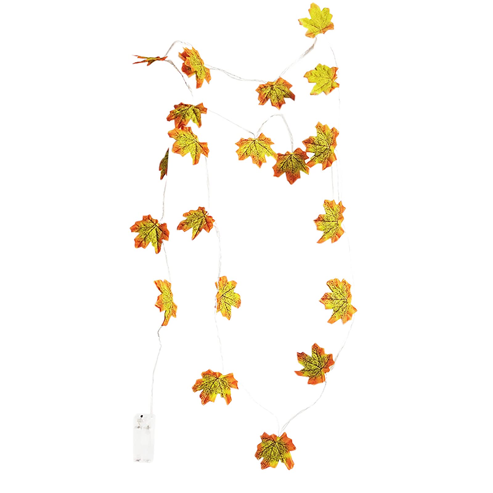 3#KY Christmas and Thanksgiving Decorations - LED Light Up Autumn Garland for Indoor and Outdoor Home Decor - Perfect for Holiday Parties, Fireplace Mantels, and Front Porch Decorations