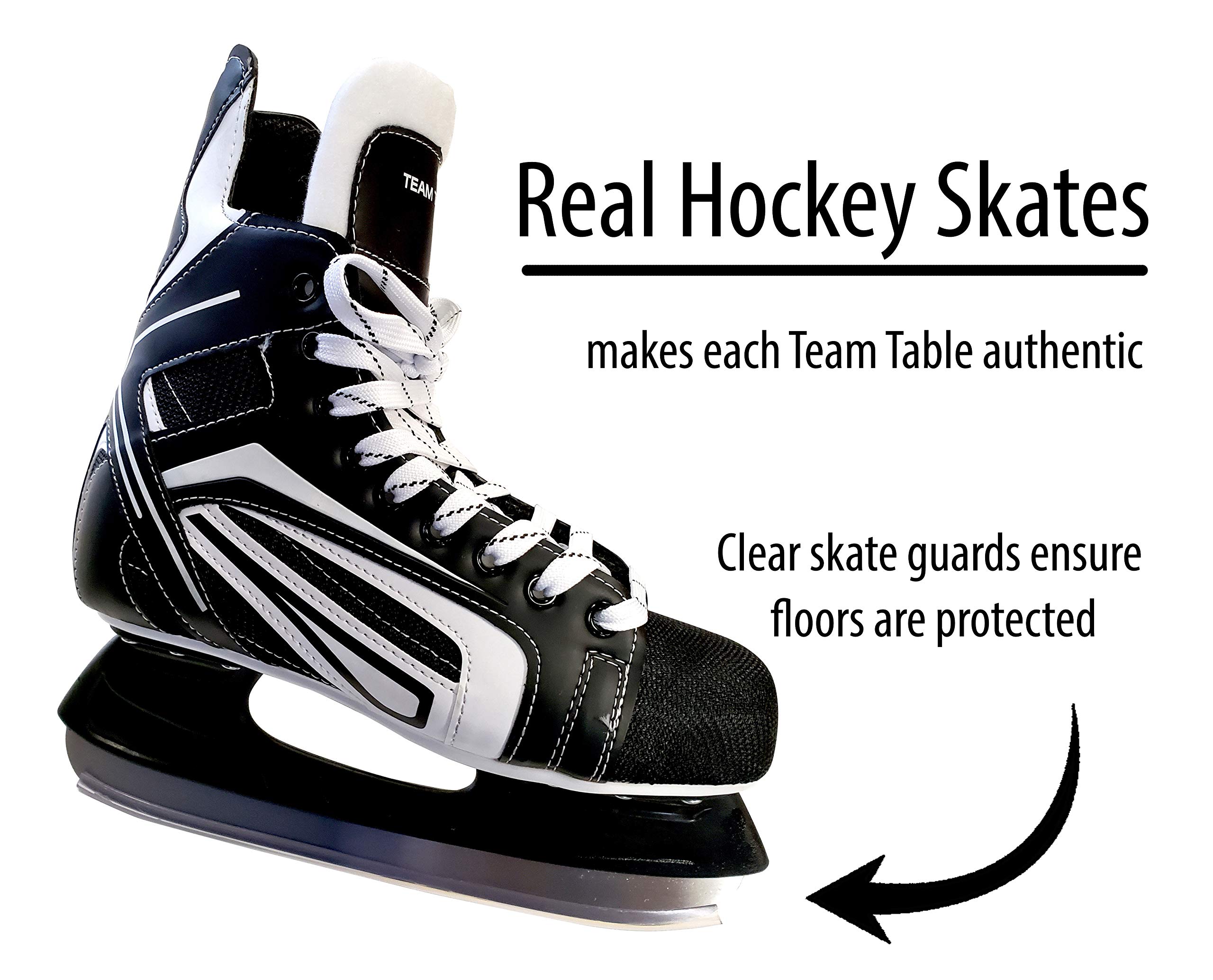 Official NHL Team Tables Edmonton Oilers Hockey Table - Premium Air Hockey Game for Home & Game Room Entertainment