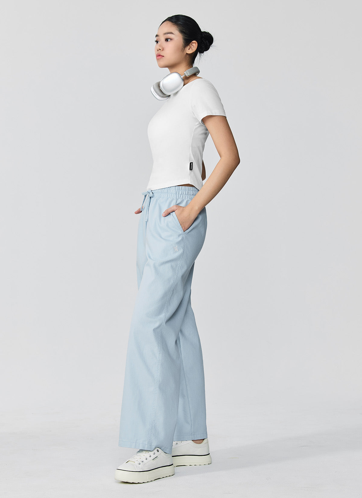 Stylish High Waist Denim Wide Leg Pants for Women - Comfortable & Trendy Casual Wear for Everyday Outfits, Office or Weekend Outings