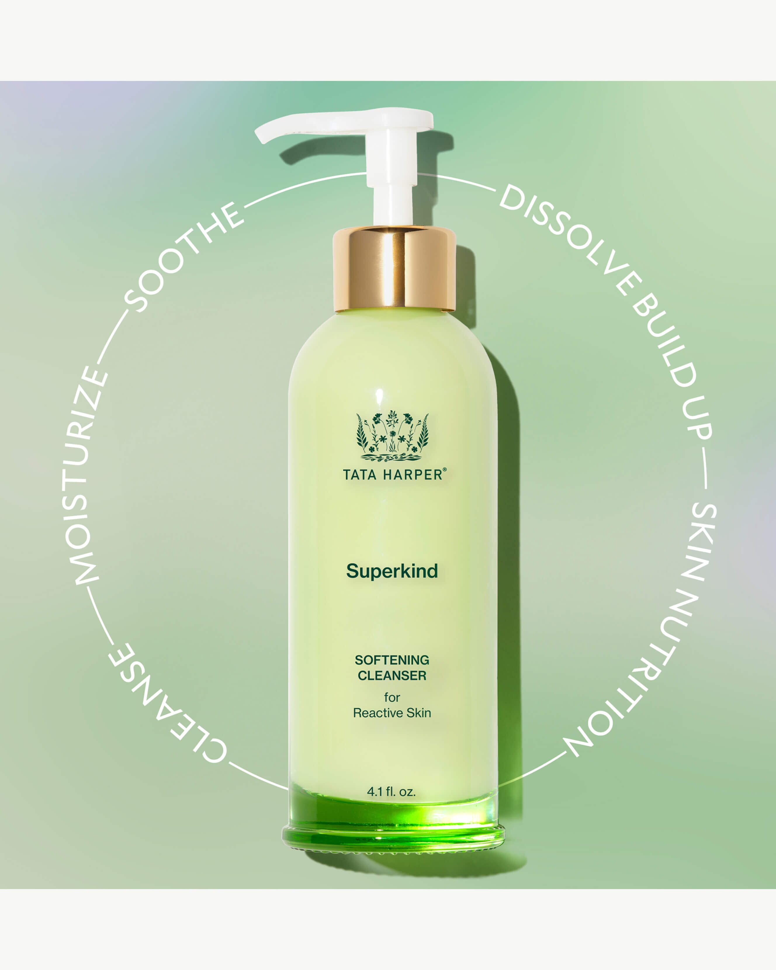SUPERKIND Gentle Facial Cleanser for Sensitive Skin - Hydrating & Soothing Daily Face Wash for Dry, Acne-Prone Skin | Perfect for Morning & Night Skincare Routine