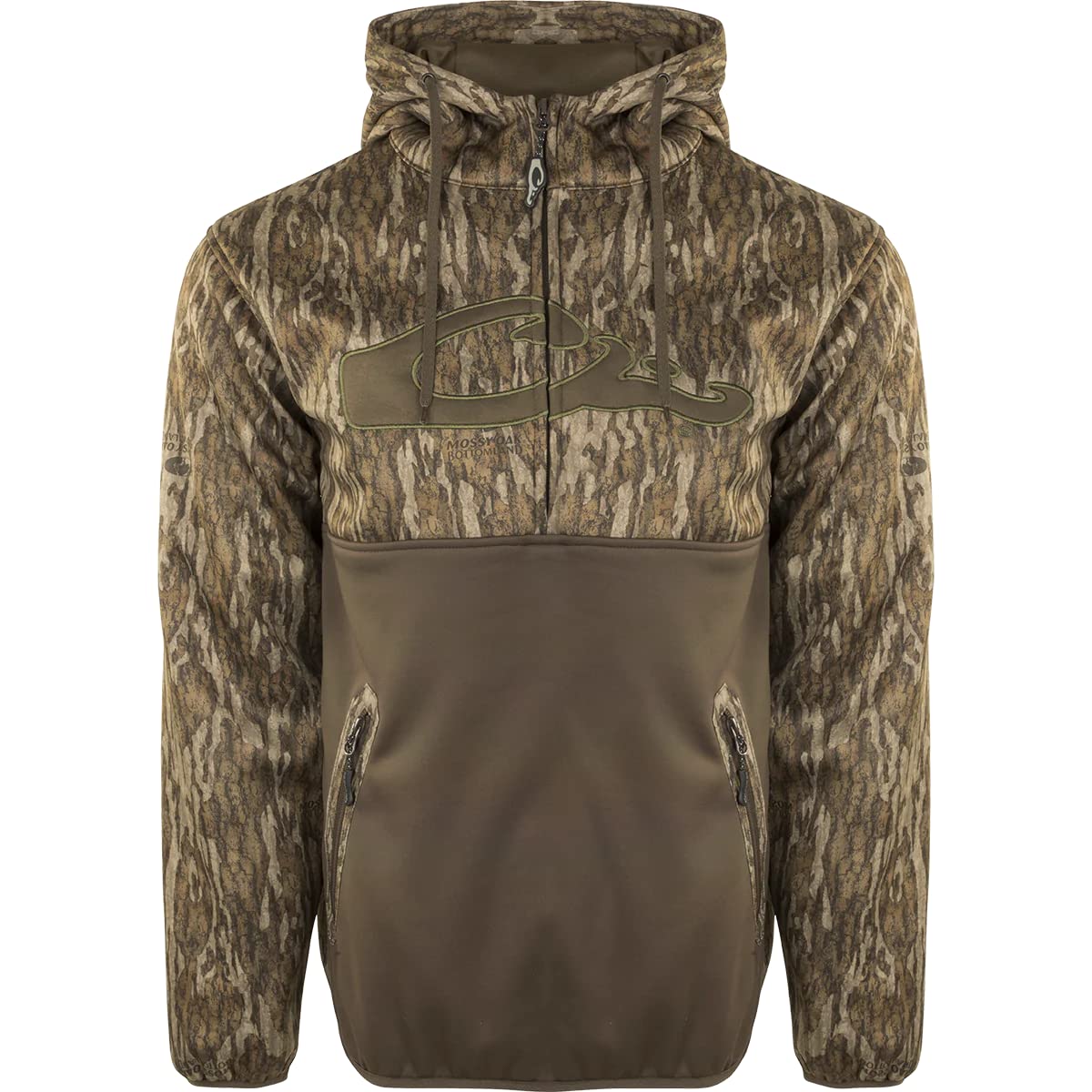 Drake MST Endurance 1/4 Zip Hoodie for Men - Lightweight Performance Pullover for Hiking, Running & Outdoor Activities
