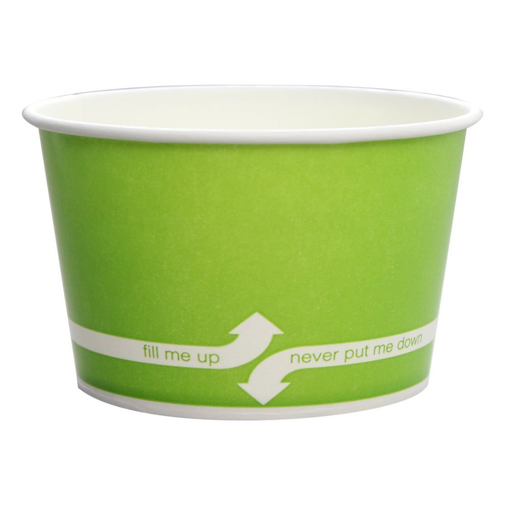 Karat CKDP20G 20-Ounce Eco-Friendly Paper Food Storage Containers with Plastic Lids - Microwave & Freezer Safe for Ice Cream, Yogurt, Soup, Desserts - Bulk Pack of 50 for Catering, Restaurants & Meal Prep