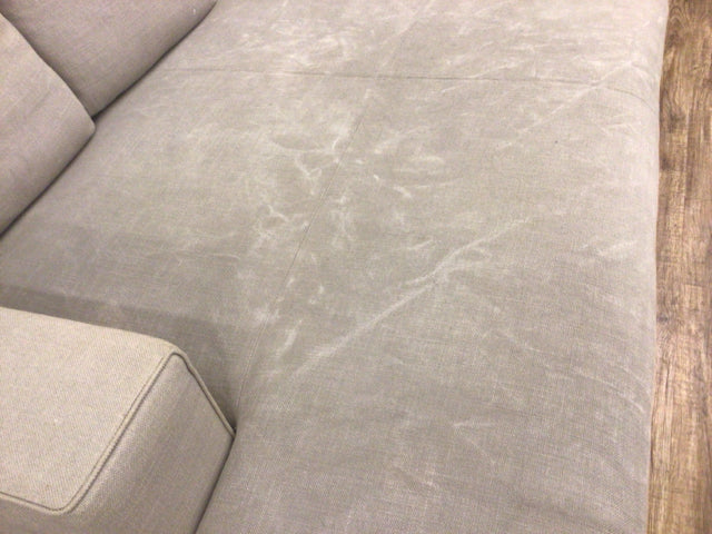 Minotti Hamilton Grey Sectional Sofa - Modern L-Shaped Sectional Couch for Living Room, Family Room & Lounge - Premium Fabric Upholstery, Comfortable Seating for Home & Office