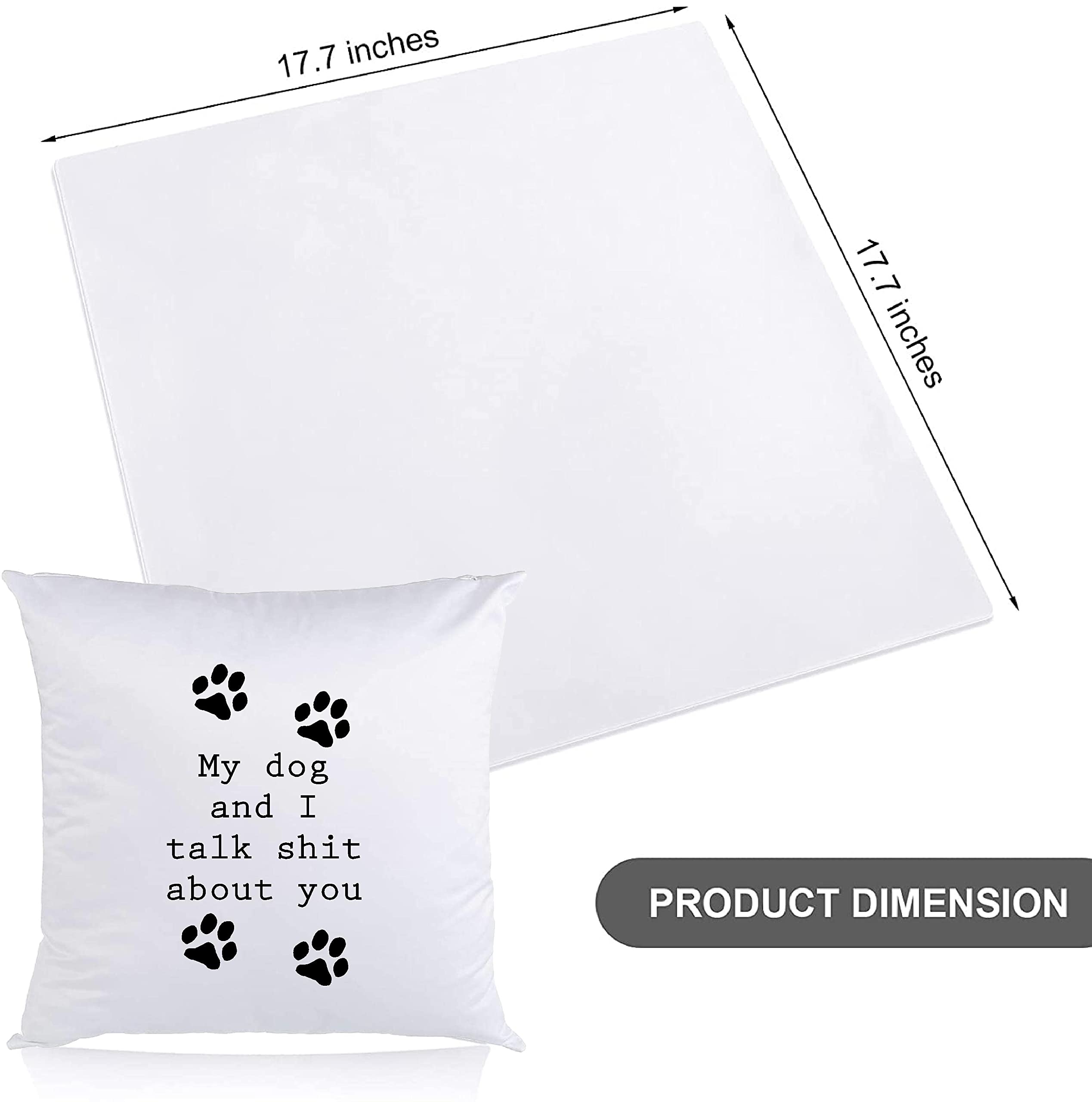 Funny Cute Dog Paw Prints Decorative Throw Pillow Cover - Perfect Gift for Dog Lovers, Square Cushion Case for Sofa, Bed, Tent & Outdoor Decor