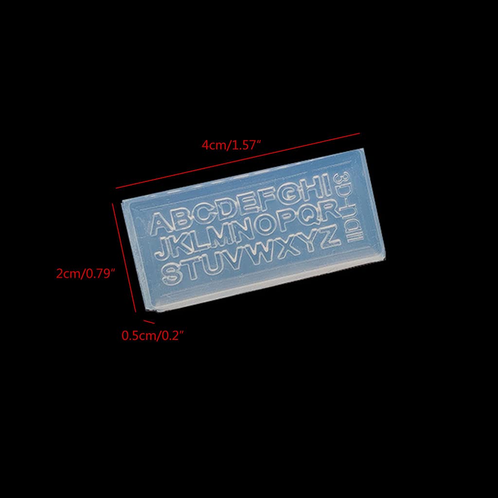 5Pcs Silicone Nail Art Molds - Mini English Alphabet Resin Molds for DIY Nail Decorations, Jewelry Making & Resin Casting | Perfect for Nail Art, DIY Jewelry, Home Crafting & Gift Making