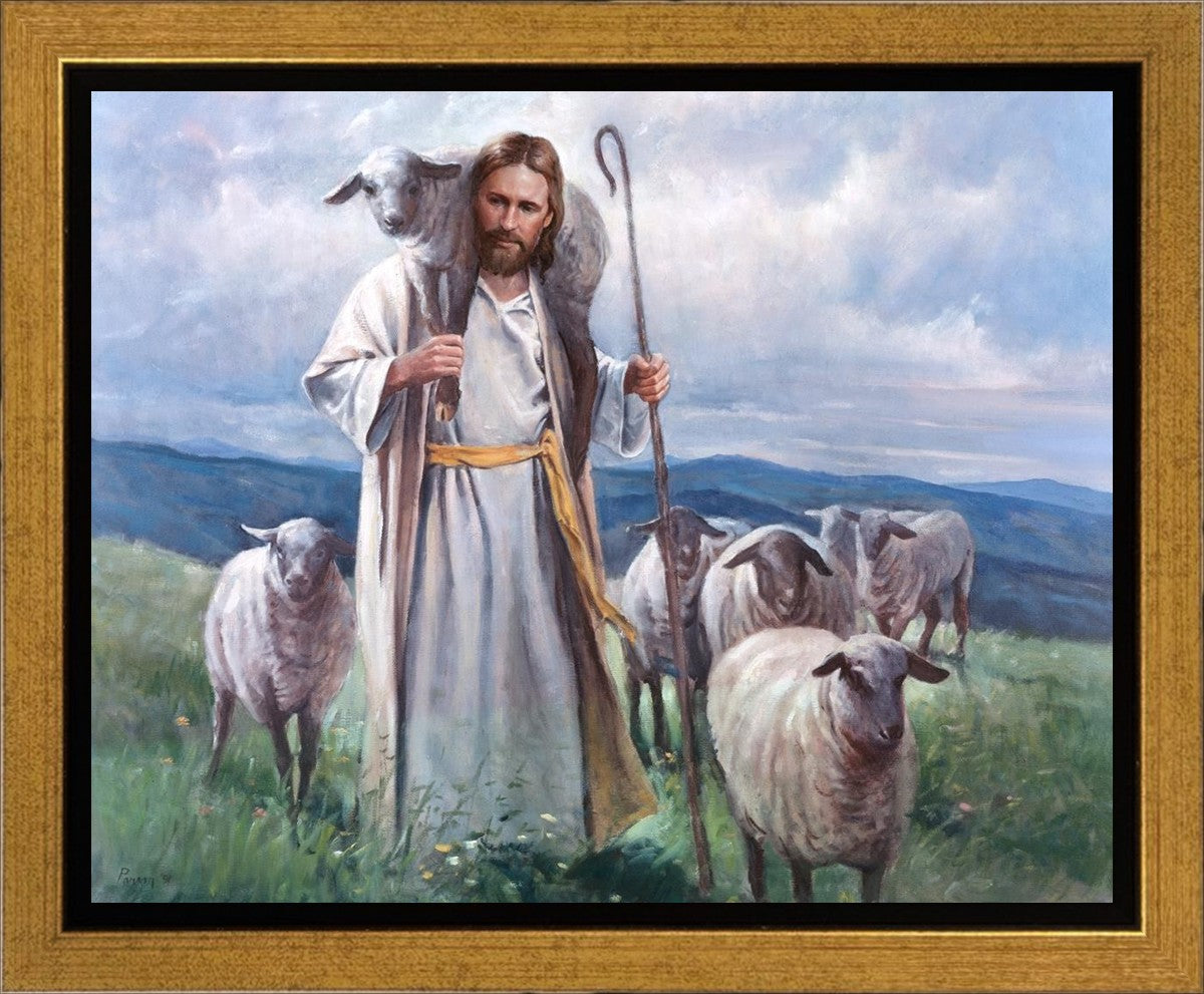 Good Shepherd Gallery Wrap Canvas Art - Religious Home Decor for Living Room, Bedroom & Church - Perfect for Gifts & Wall Decor