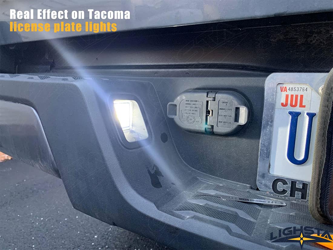 11-Piece Super Bright White LED Interior Light Kit for Toyota Tacoma 2016-2022 - Includes License Plate Lights, Backup Reverse Lights & Installation Tool | Upgrade Your Truck's Interior Lighting for Night Driving & Off-Road Adventures