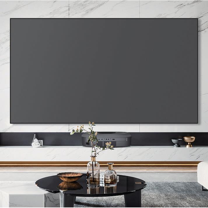 2C 120-Inch Ambient Light Rejecting Projector Screen - Home Theater & Outdoor Movie Screen for Ultra HD 4K Projection - Perfect for Living Rooms, Backyard Movie Nights & Office Presentations