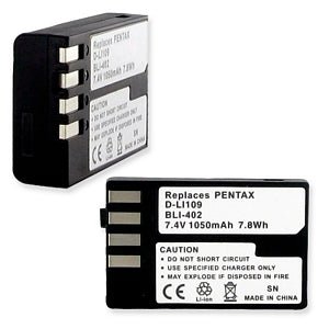 Original Pentax D-Li109 Rechargeable Battery for Pentax Cameras - Perfect for Travel, Photography & Outdoor Adventures
