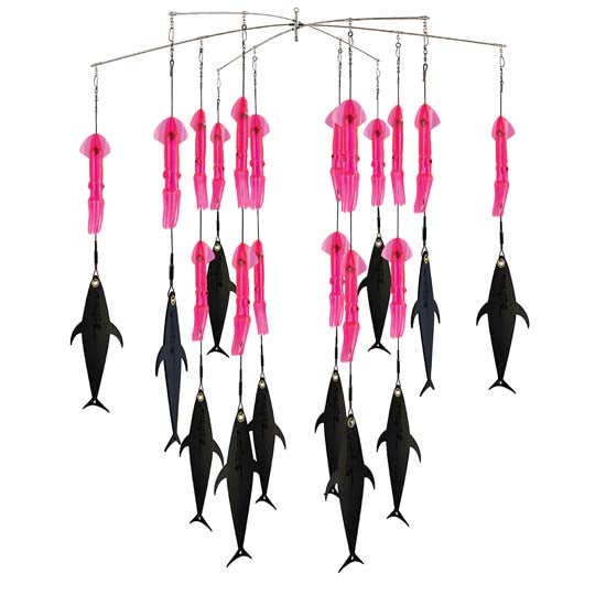 Premium Fish Razr Mixed Squid & Tuna Flapz Dredge Lures - Saltwater Fishing Bait for Bass, Walleye & Trout - Perfect for Deep Sea, Offshore & Freshwater Fishing Adventures