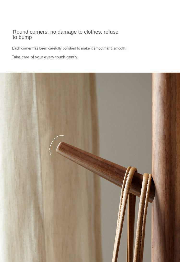Premium Black Walnut Wooden Clothes Hangers - Natural Solid Wood Hangers for Luxury Wardrobe & Closet Organization (Set of 10) - Perfect for Jackets, Dresses & Delicate Garments