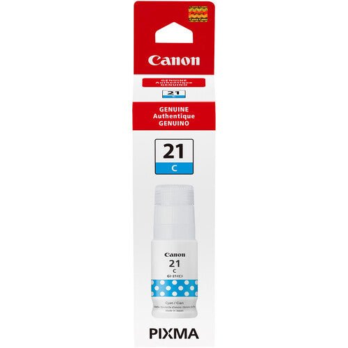Canon GI 21 Cyan Ink Bottle (70mL) - High-Quality Printer Ink for Canon Printers | Perfect for Office, Home & Professional Printing Needs