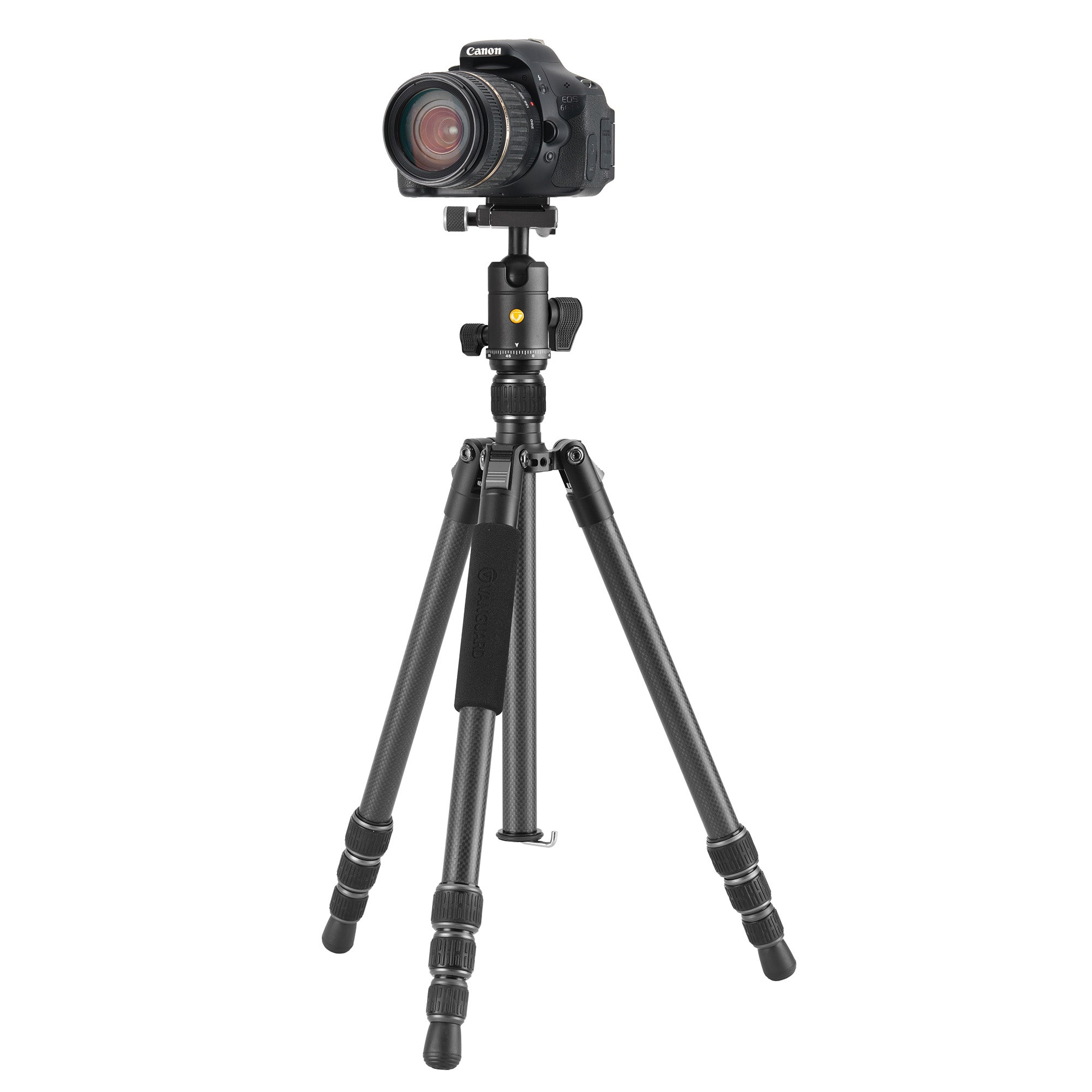 Vesta GO 264CB Carbon Fiber Travel Tripod with Ball Head - Compact & Lightweight Camera Tripod for Travel, Hiking, and Outdoor Photography