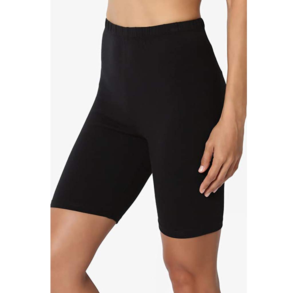 WUAI High Waist Yoga Shorts for Women - Tummy Control Workout Leggings & Active Bermuda Shorts | Perfect for Yoga, Gym, Running & Summer Outdoor Activities